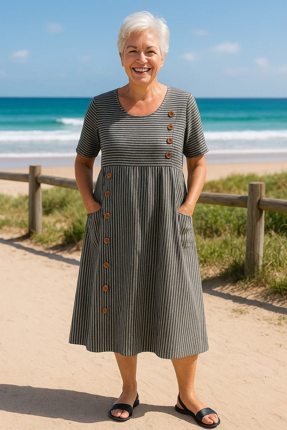 Anya™ | Breathable A Line Midi Dress