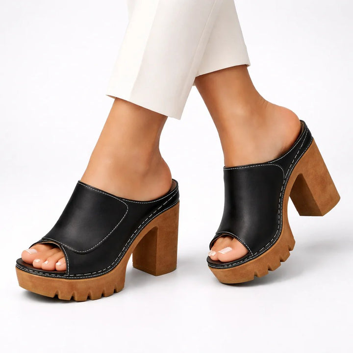 Kaitlyn™ | Platform Wedge Ankle Strap Sandals