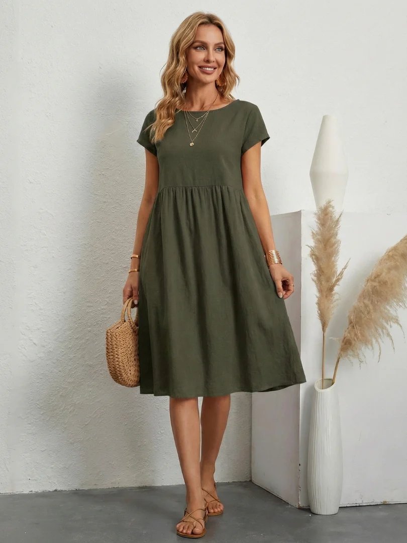 Charlotte™ | Relaxed Tummy Covering Pocket Dress