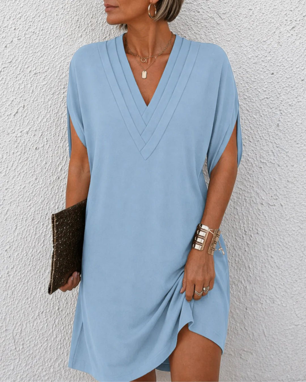 Lana™ | V-Neck Wrap Detail Dress