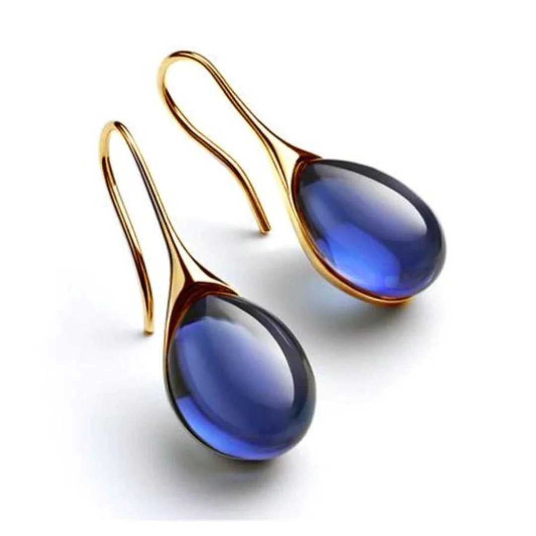 Eloise™ | Elegant Drop Earrings with Gemstone