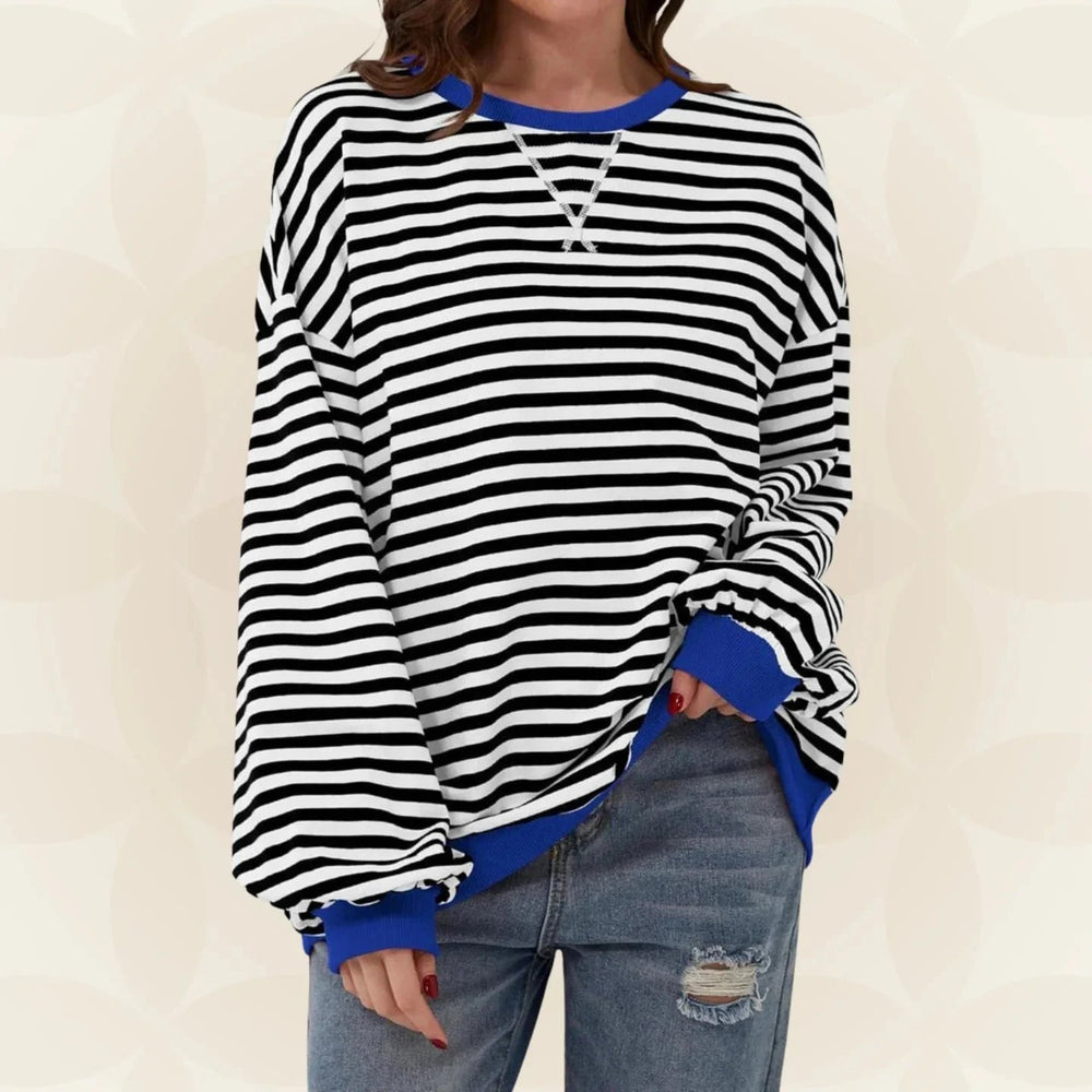 Nevaeh™ | Lightweight Striped Relaxed Sweater