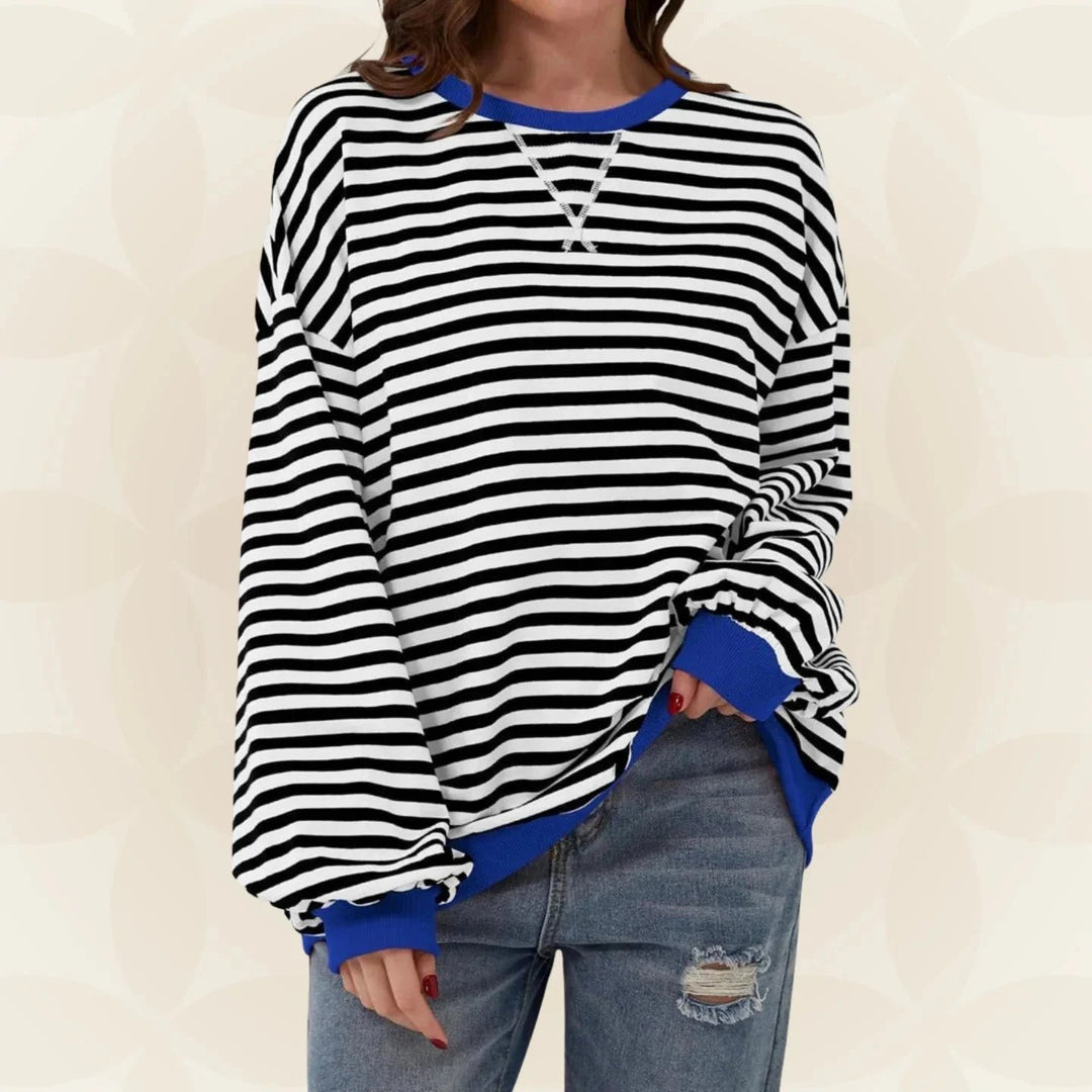 Nevaeh™ | Lightweight Striped Relaxed Sweater