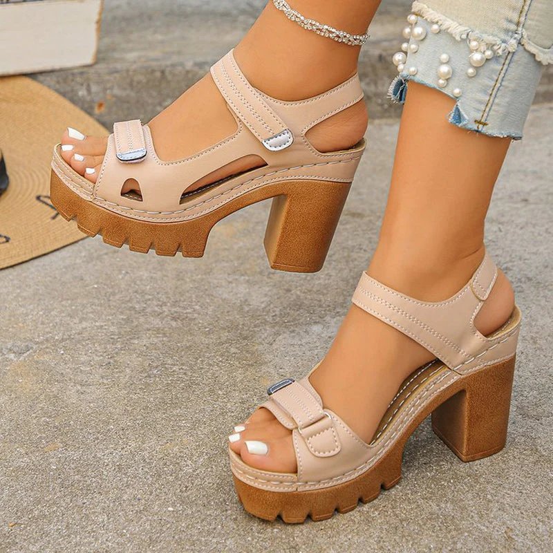 Natalia™ | Orthopedic Platform Toe Support Sandals