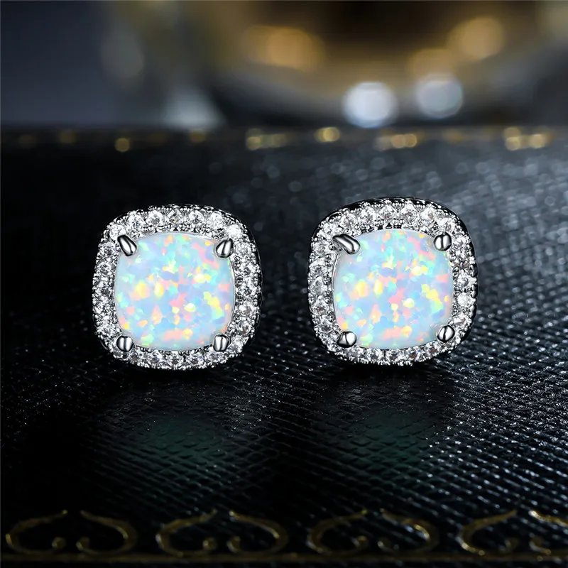 Brynlee™ | Elegant Opal Stud Earrings