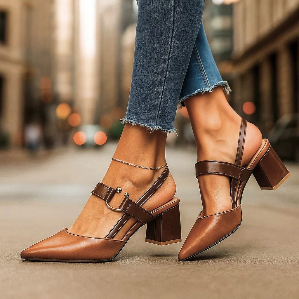 Ivy™ | Cushioned Slingback Block Heels