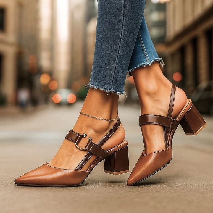 Ivy™ | Cushioned Slingback Block Heels