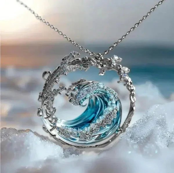 Iris™ | Wave-Inspired Pendant Necklace