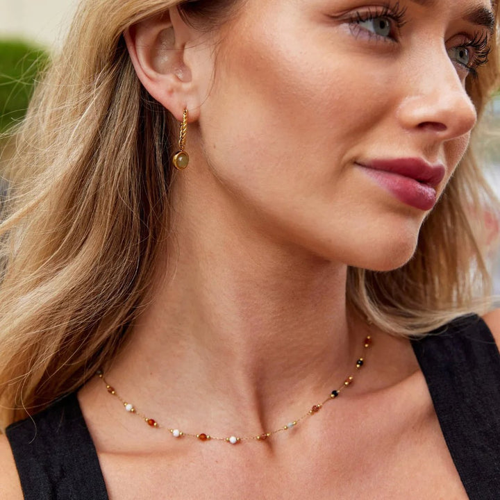 Rachel™ | Minimalist Gemstone Choker Necklace