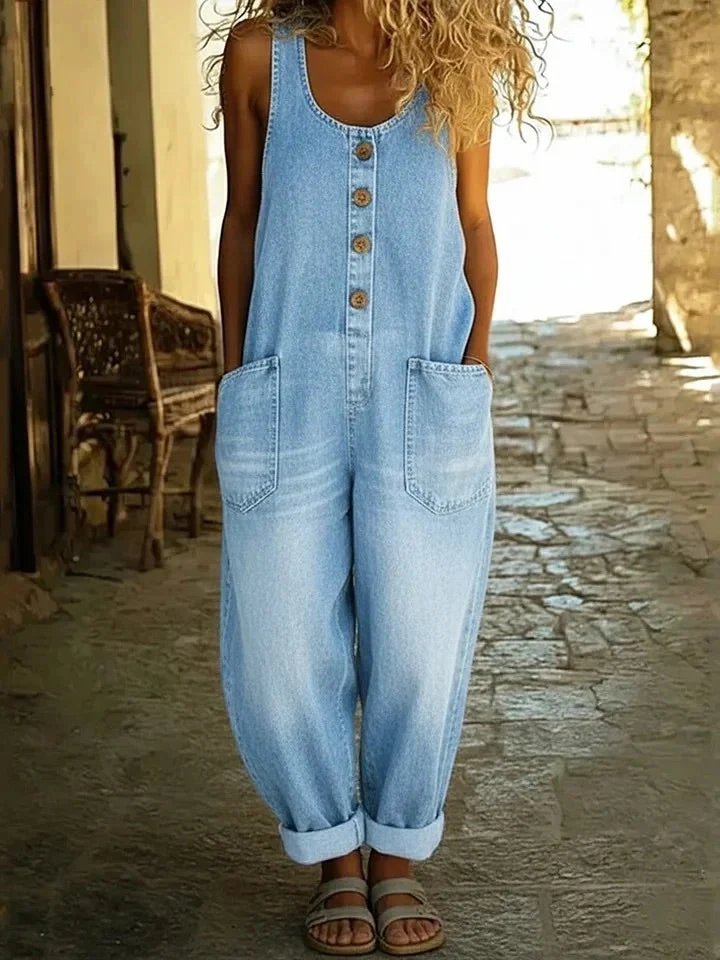 Piper™ | Vintage Denim-Look Breathable Overalls