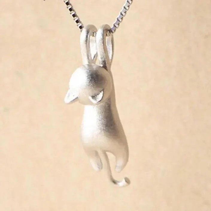 Ashley™ | Playful Cat Pendant Necklace