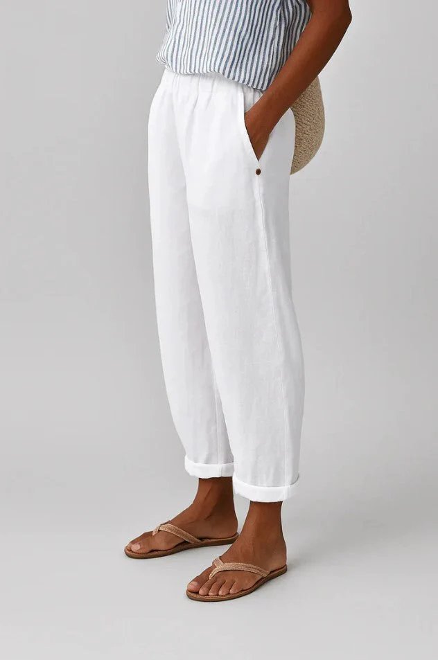 Aria™ | Elastic Waist Straight Leg Trousers