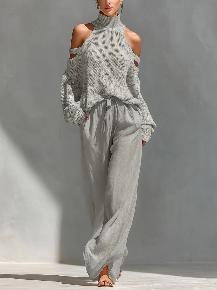 Isabella™ | Off-Shoulder Wide-Leg Two-Piece Set