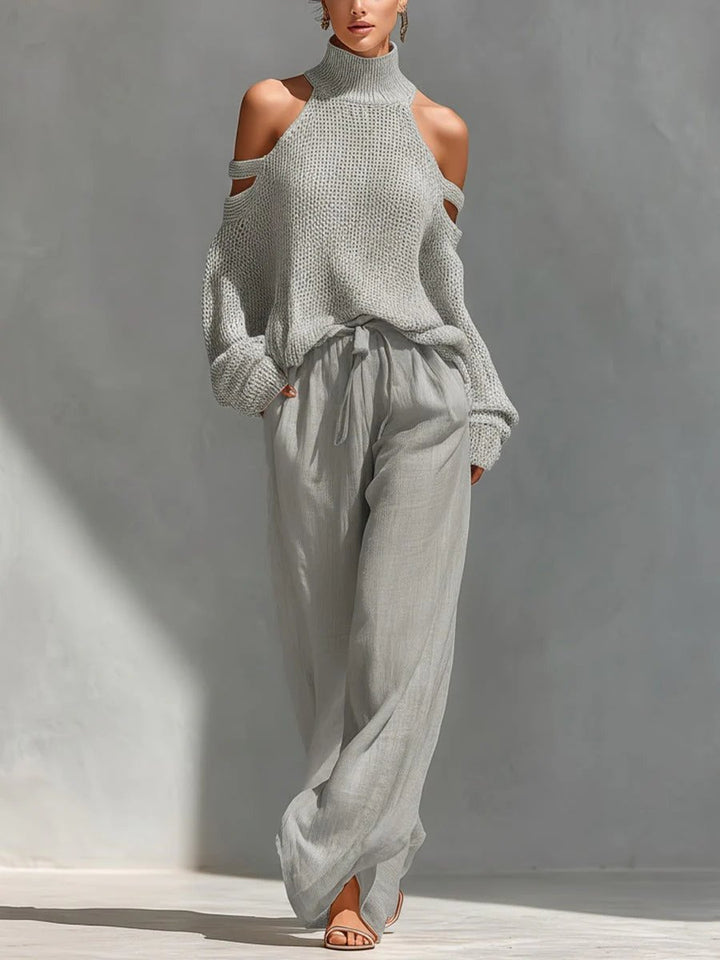 Isabella™ | Off-Shoulder Wide-Leg Two-Piece Set