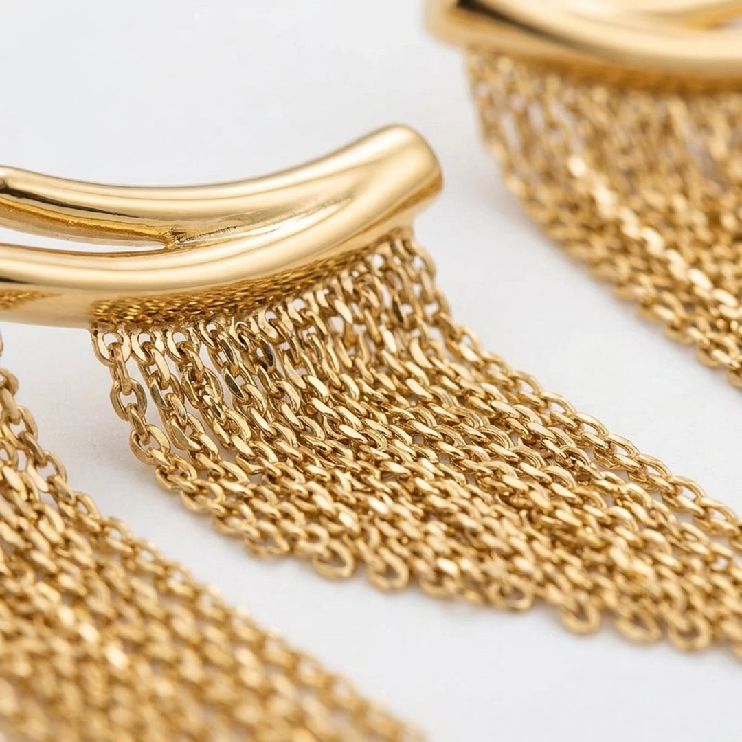 Sloane™ | Fringe Drop Ear Cuff Earrings