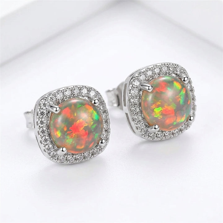 Brynlee™ | Elegant Opal Stud Earrings