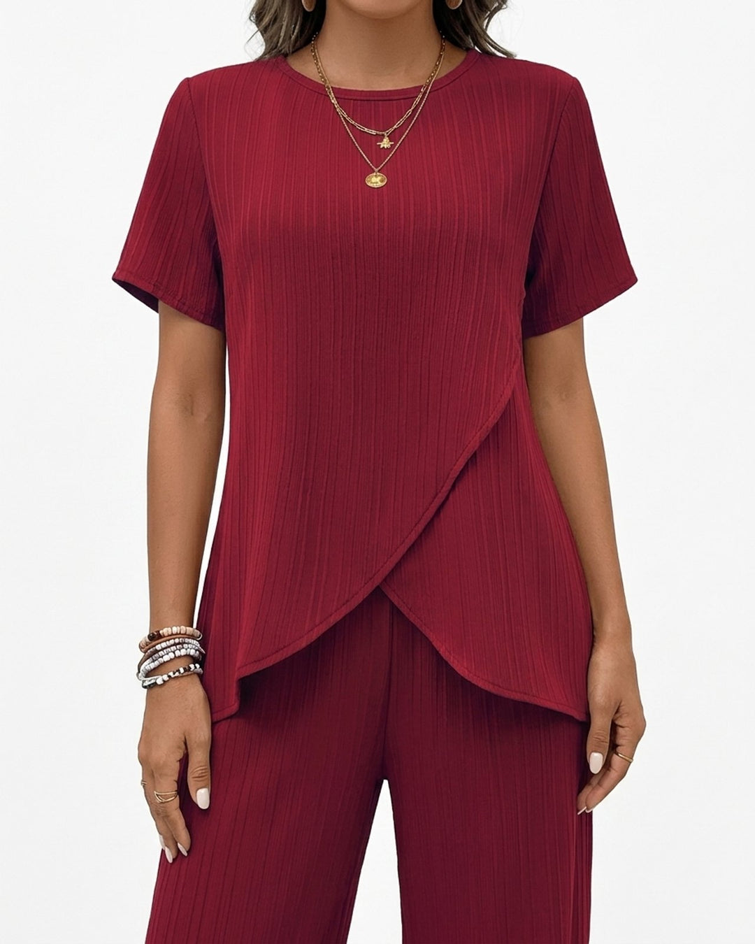 Natalie™ | Ribbed Knit Matching Two-Piece Set