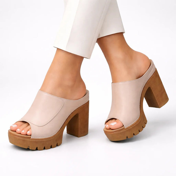 Kaitlyn™ | Platform Wedge Ankle Strap Sandals