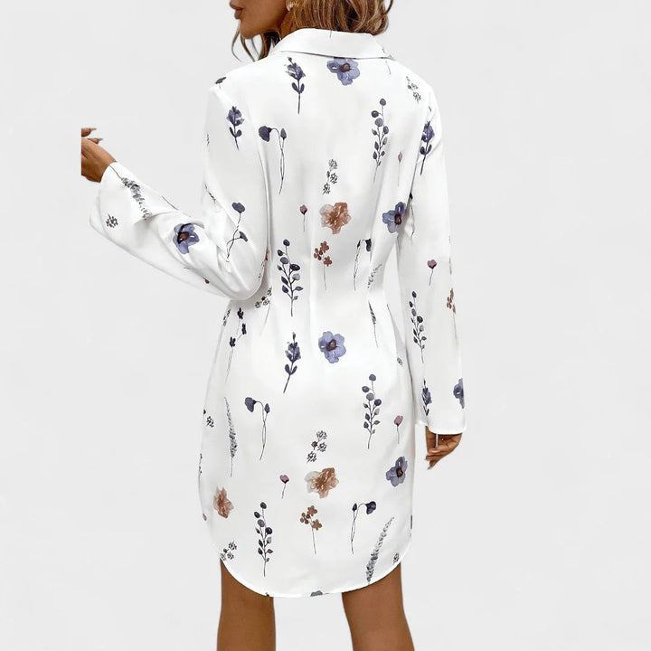 Madeline™ | Button Front Floral Shirt Dress