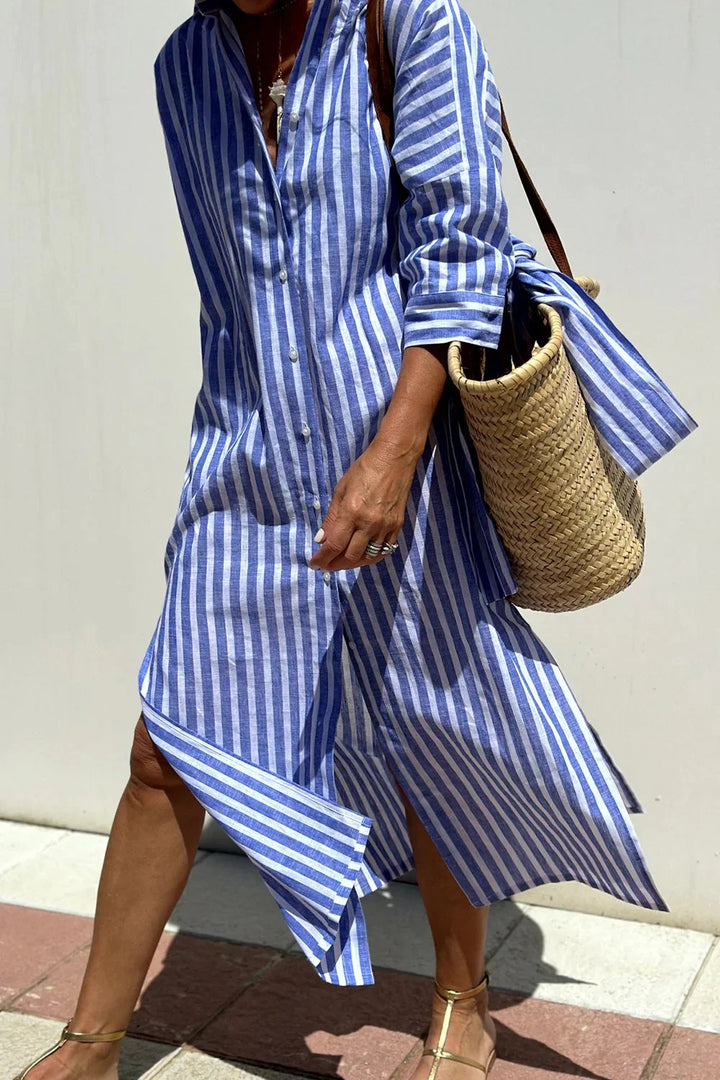 Layla™ | Wrinkle-Free V-Neck Summer Dress