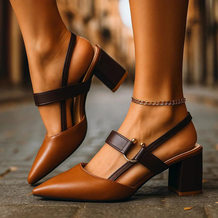 Ivy™ | Cushioned Slingback Block Heels