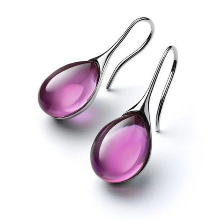 Eloise™ | Elegant Drop Earrings with Gemstone