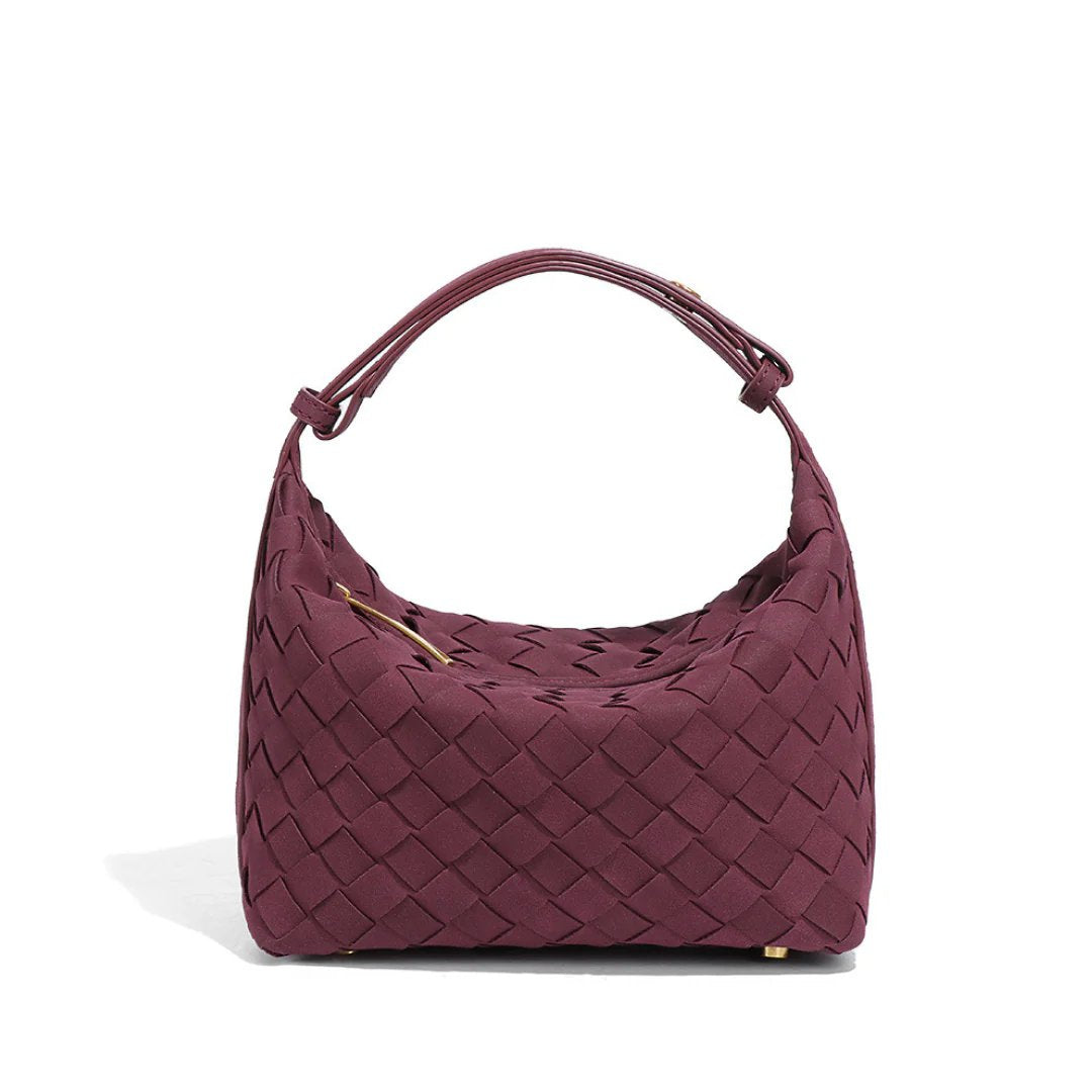 Emma™ | Matte Woven Structured Handbag