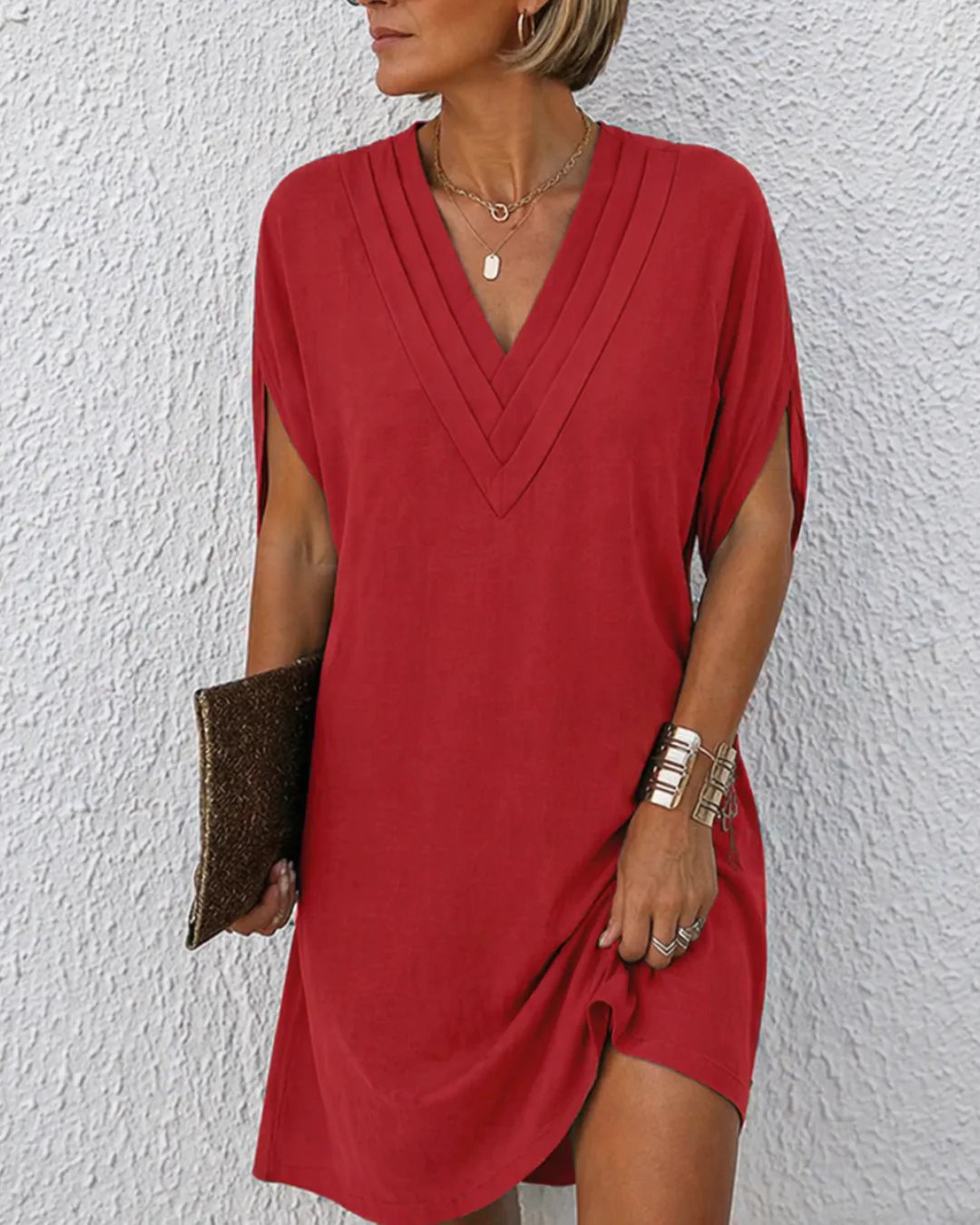 Lana™ | V-Neck Wrap Detail Dress