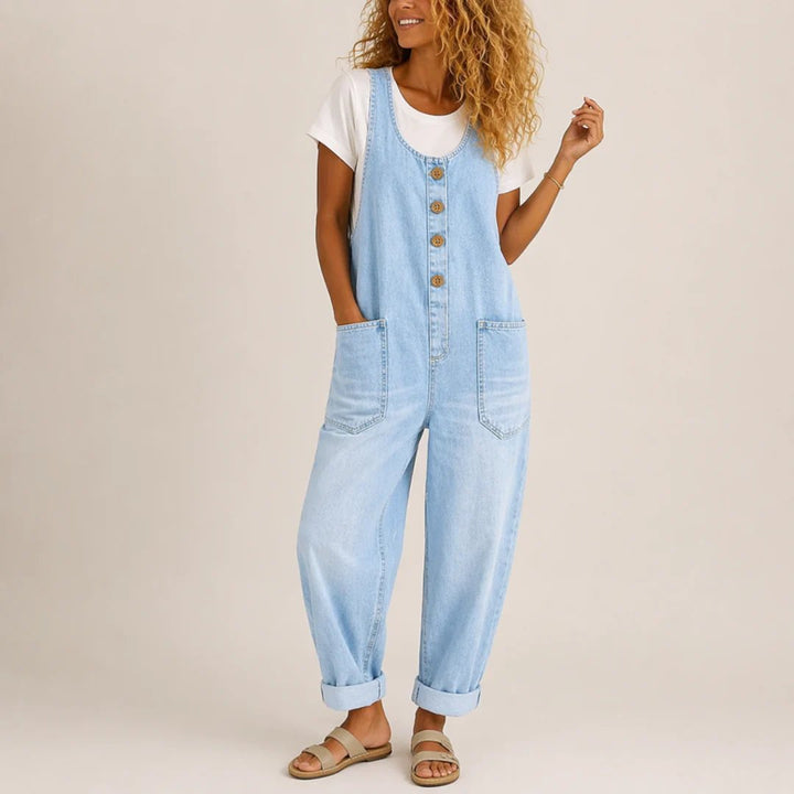 Anna™ | Vintage Washed Denim Overalls