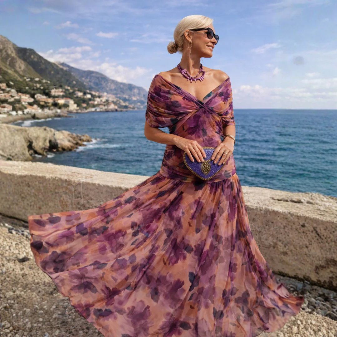 Aaliyah™ | Off Shoulder Flowy Maxi Dress
