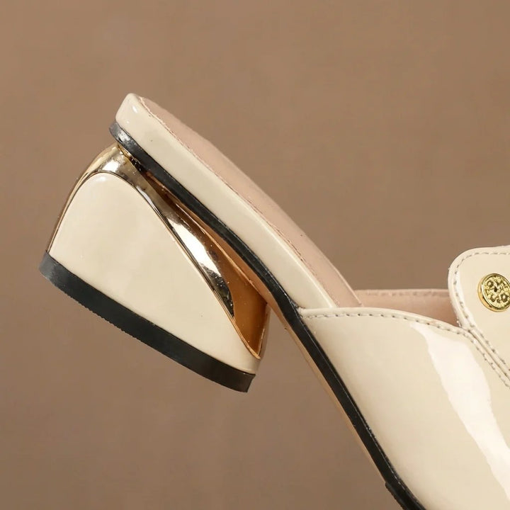 Zara™ | Patent Slide Block Heels