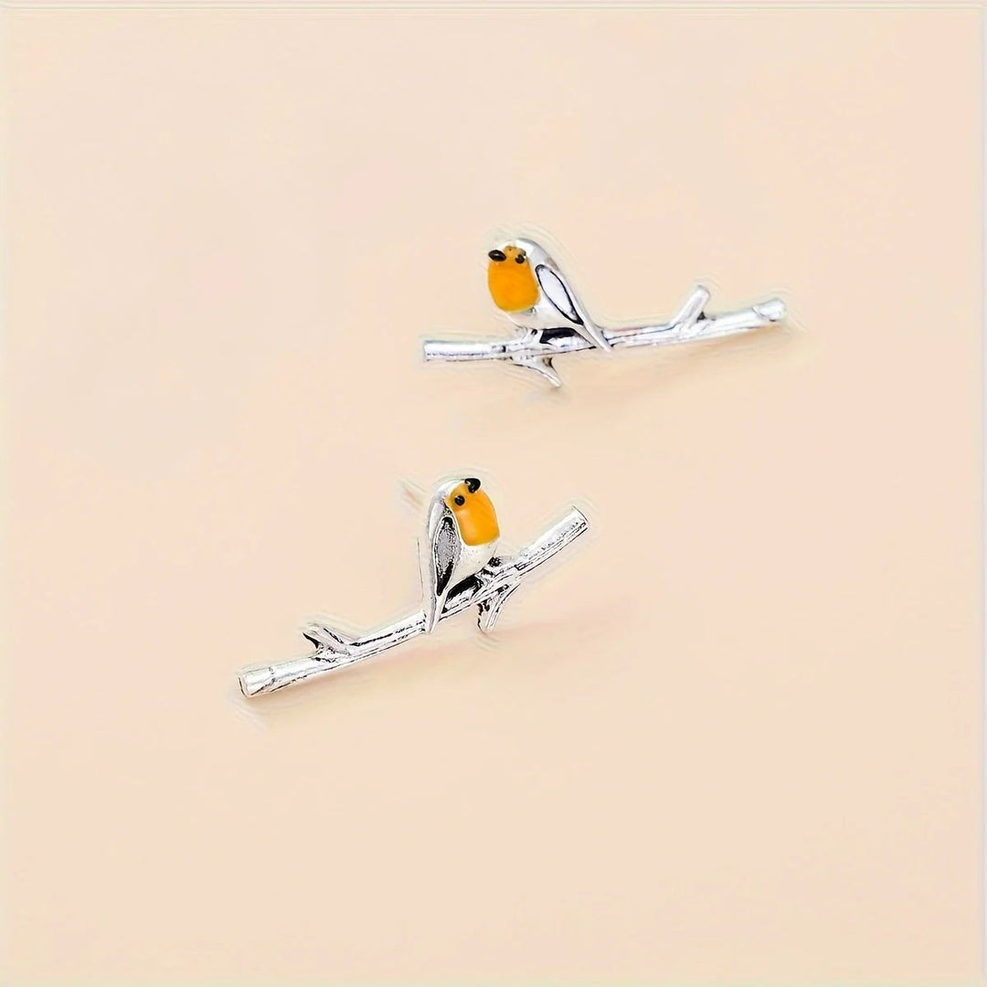 Lucia™ | Bird Charm Stud Earrings