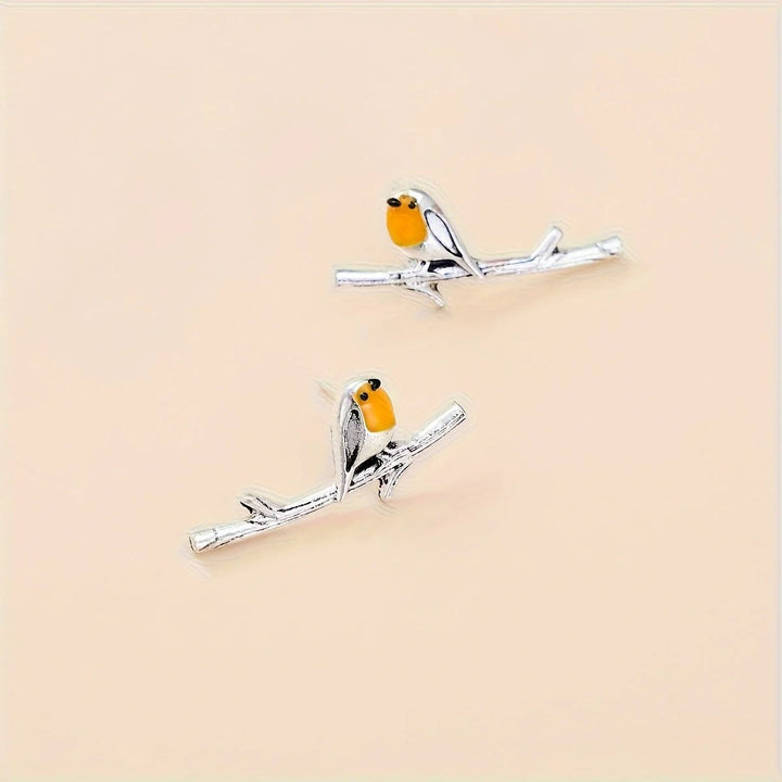Lucia™ | Bird Charm Stud Earrings