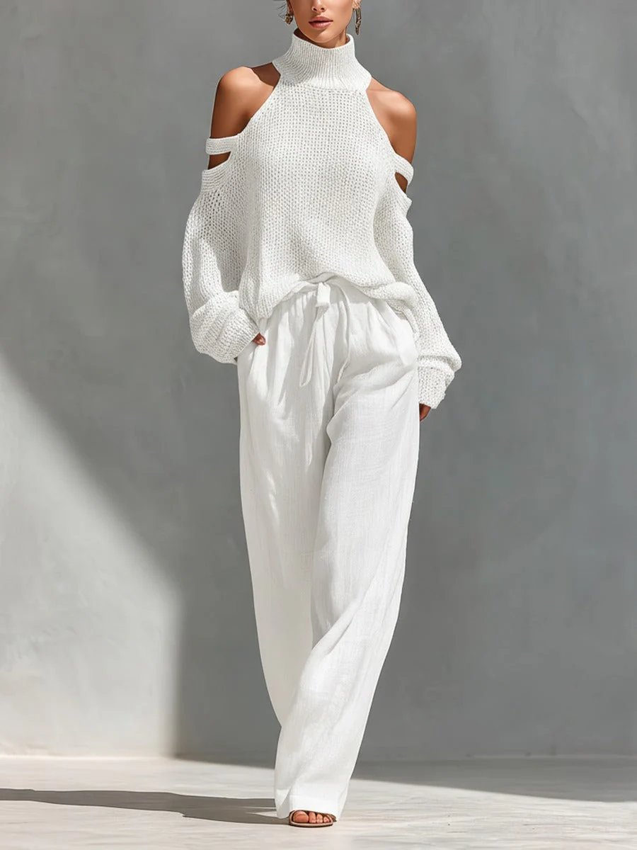 Isabella™ | Off-Shoulder Wide-Leg Two-Piece Set