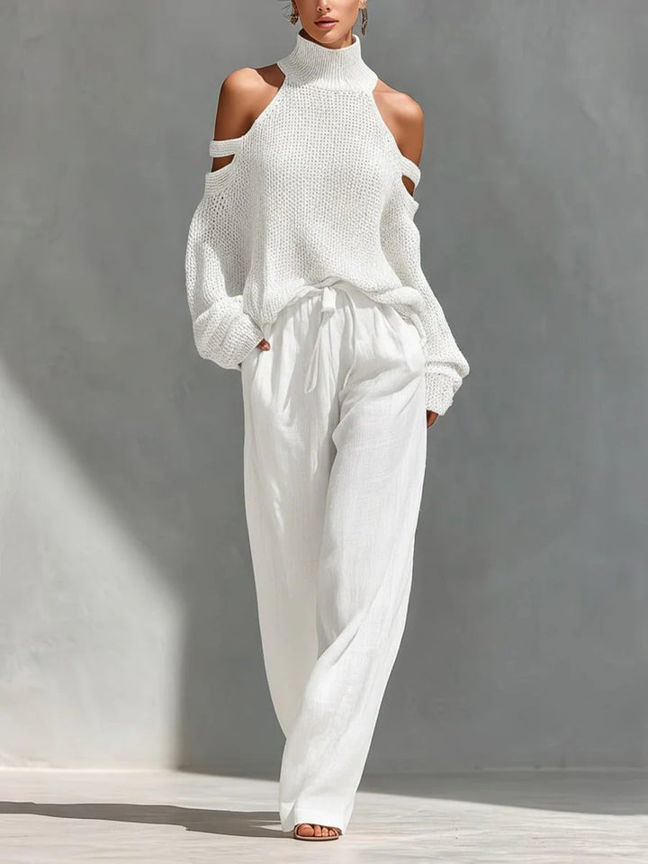 Isabella™ | Off-Shoulder Wide-Leg Two-Piece Set