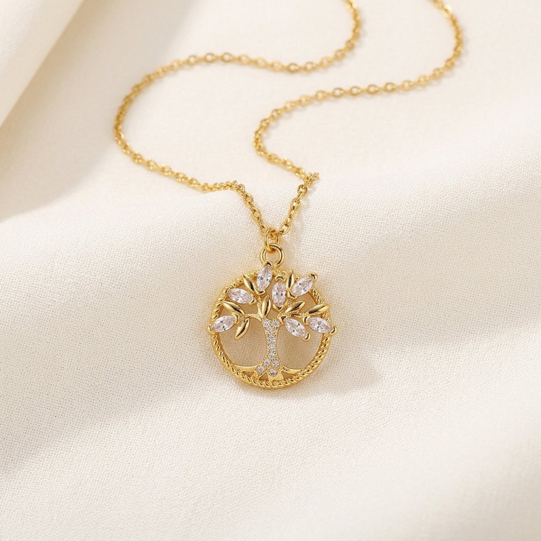Arabella™ | Gold Tree of Life Pendant Necklace