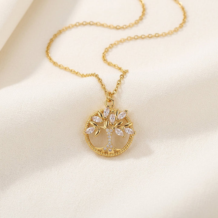 Arabella™ | Gold Tree of Life Pendant Necklace