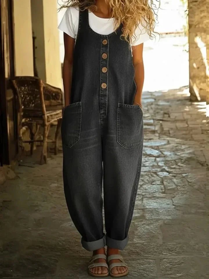 Piper™ | Vintage Denim-Look Breathable Overalls