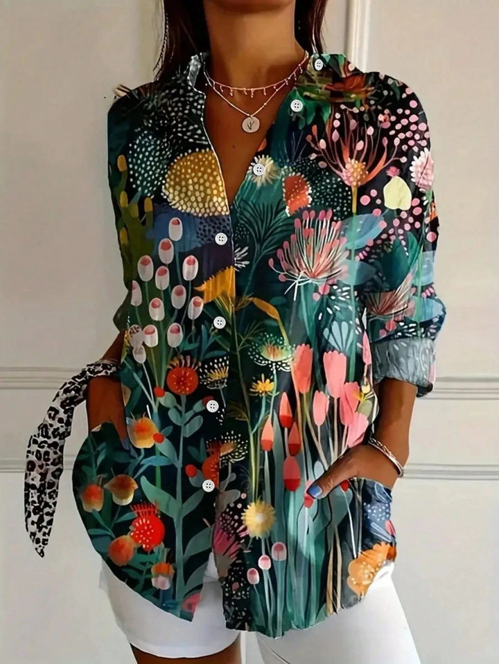 Mila™ | Colorful Print Comfortable Blouse