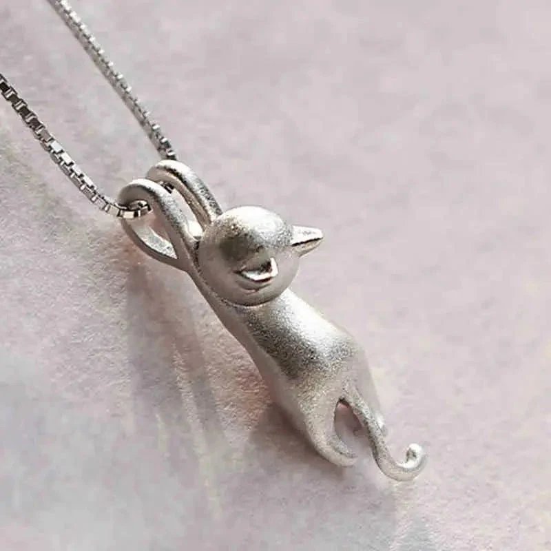 Ashley™ | Playful Cat Pendant Necklace