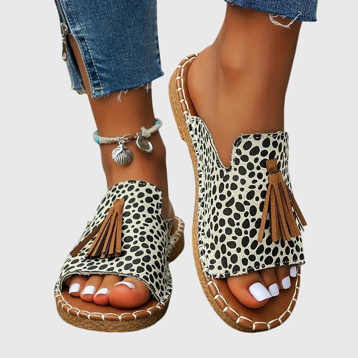Molly™ | Colorful Tassel Slip-On Sandals