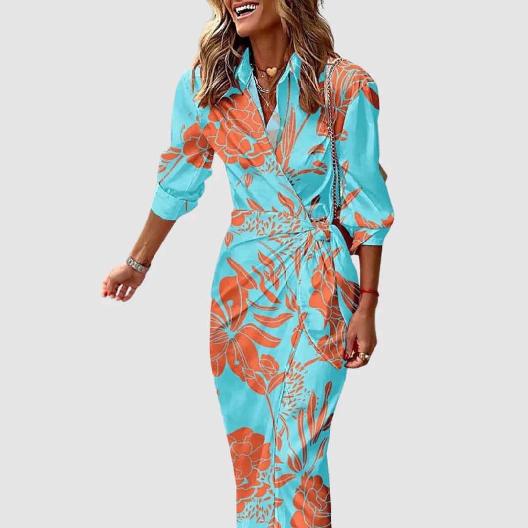 Gracie™ | Chic Twisted Front Maxi Dress