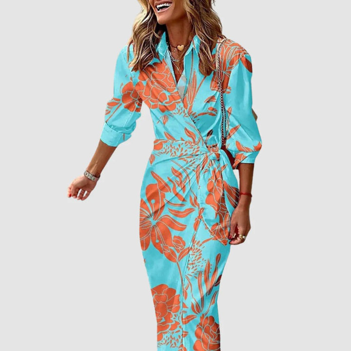Gracie™ | Chic Twisted Front Maxi Dress