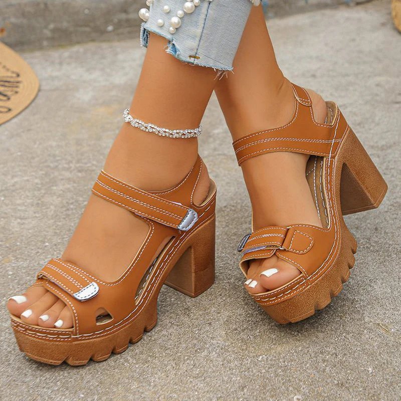 Natalia™ | Orthopedic Platform Toe Support Sandals