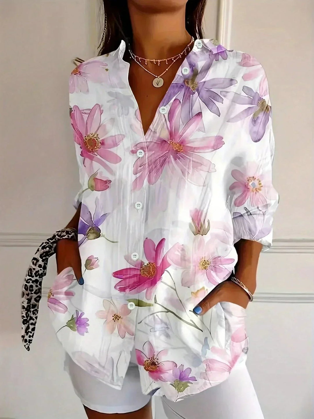 Mila™ | Colorful Print Comfortable Blouse