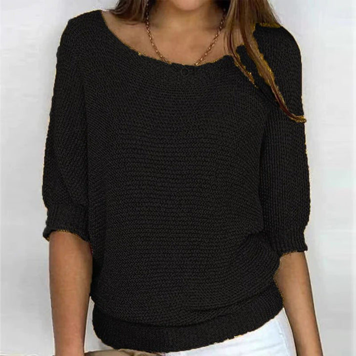 Veronica™ | Lightweight 3/4 Sleeve Summer Knit Top