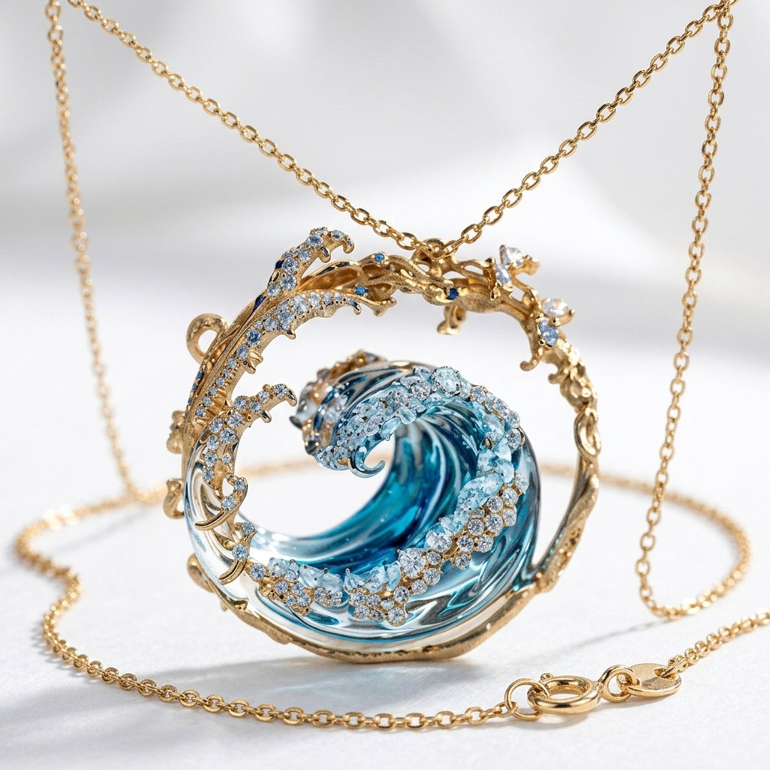 Iris™ | Wave-Inspired Pendant Necklace
