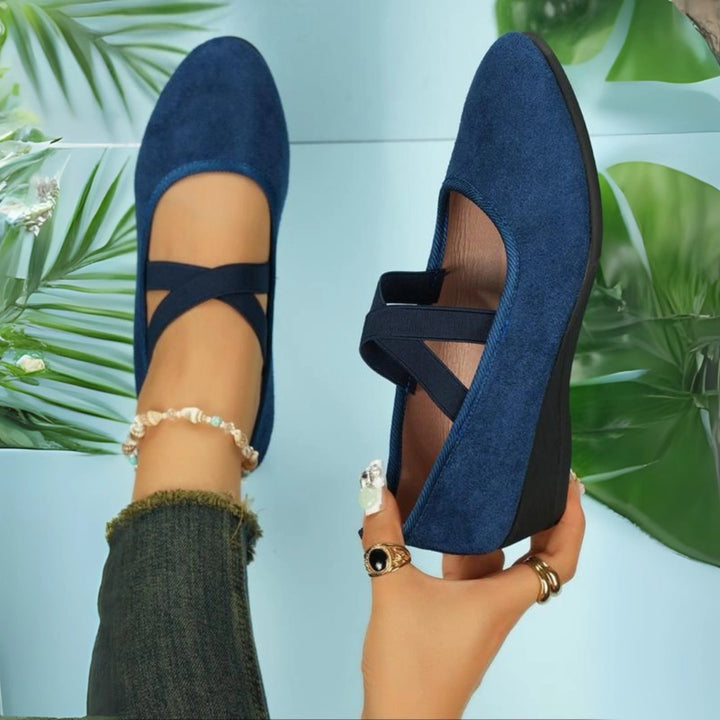 Skylar™ | Closed Toe Wedge Ballet Flats