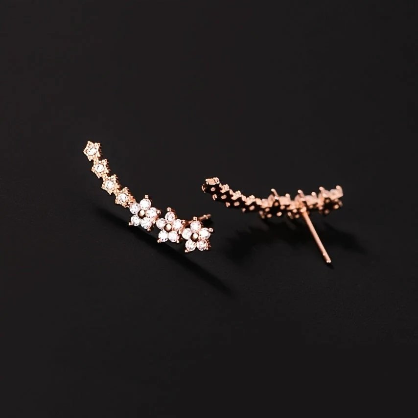 Paige™ | Floral Cluster Ear Cuffs