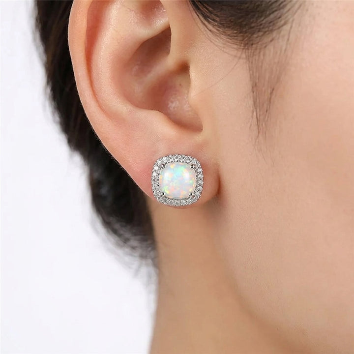 Brynlee™ | Elegant Opal Stud Earrings